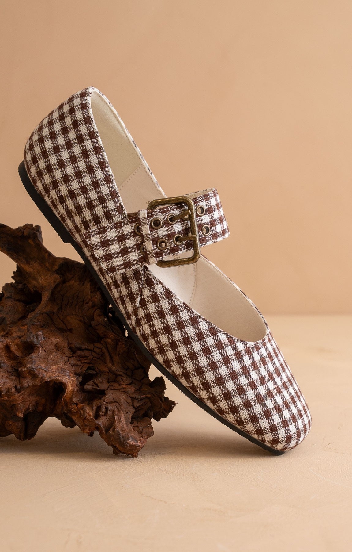 Gingham Ballet Flat