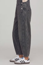 Mineral Wash Barrel Overalls