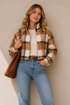 Plaid Puffer Jacket