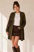 Open Ribbed Cardigan