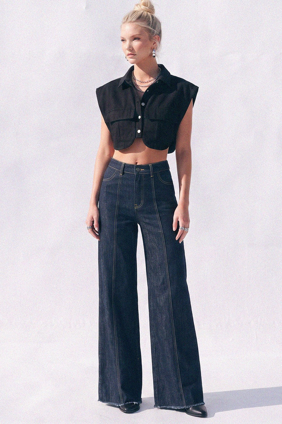 Wide Leg Palazzo Jean
