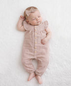Jennifer Linen Jumper + Bow-Plum