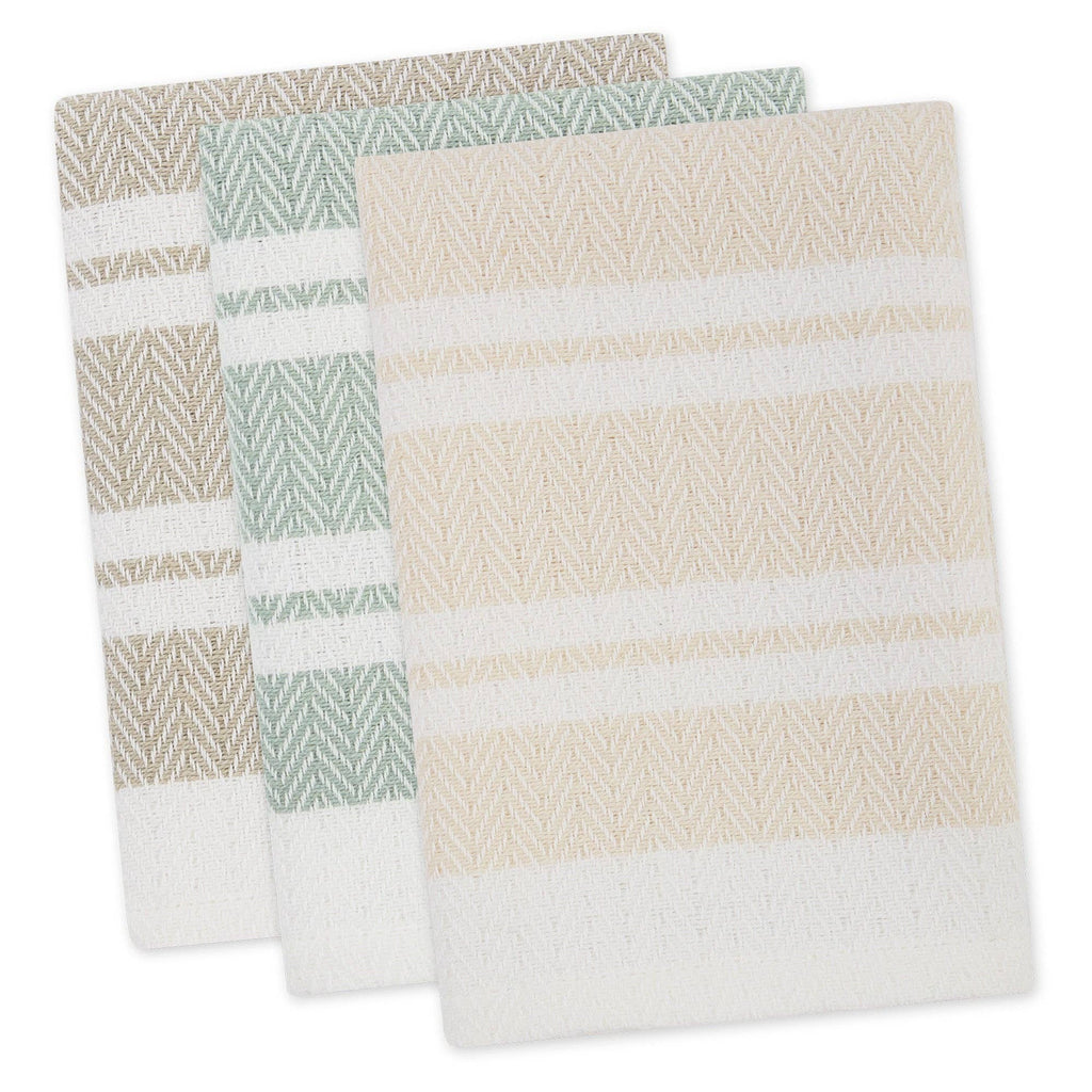 Boardwalk Herringbone Dishcloth Set of 3