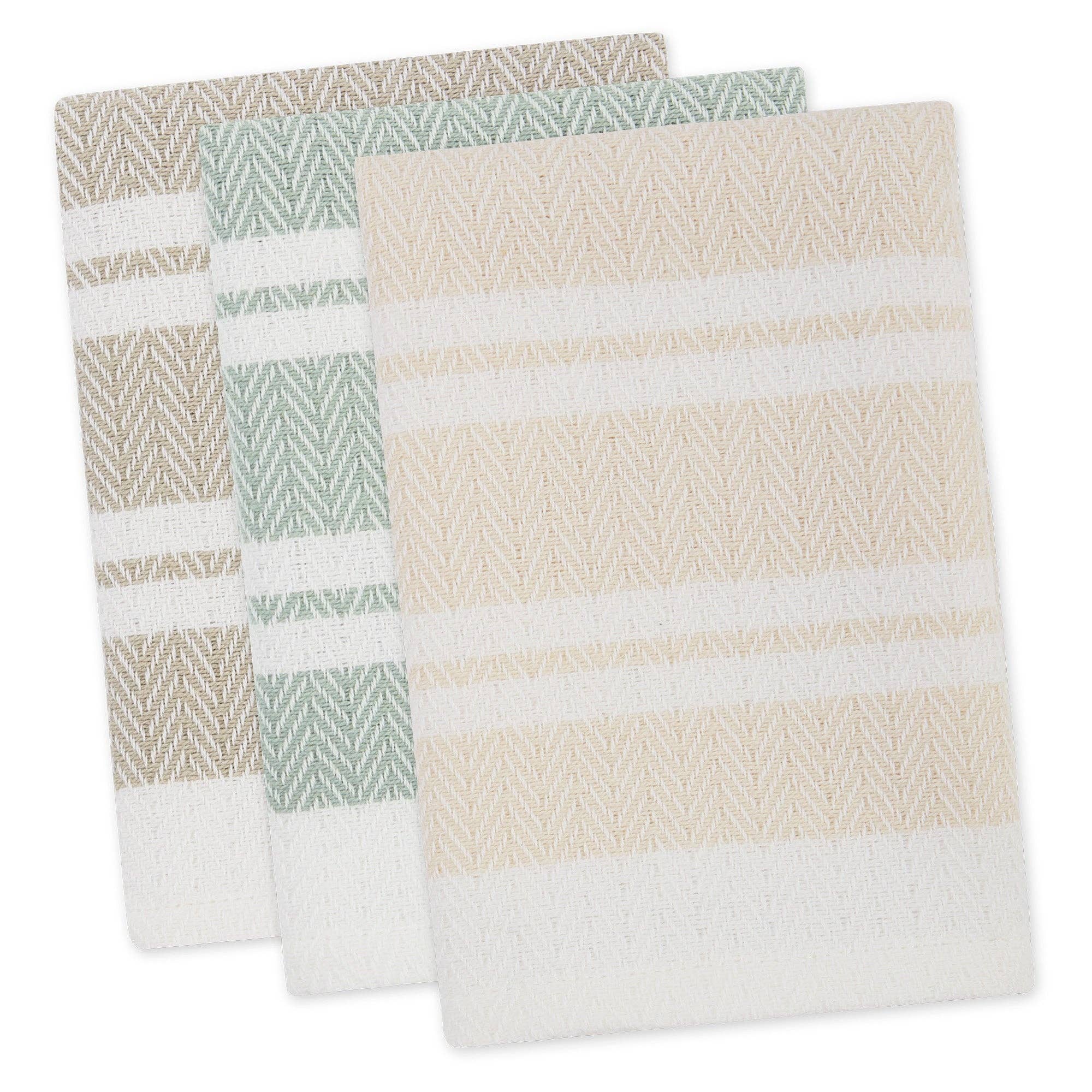 Boardwalk Herringbone Dishcloth Set of 3