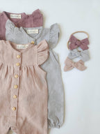 Jennifer Linen Jumper + Bow-Plum