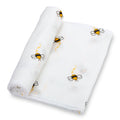 Baby Muslin Swaddle Blanket 47x47 Bee-utiful