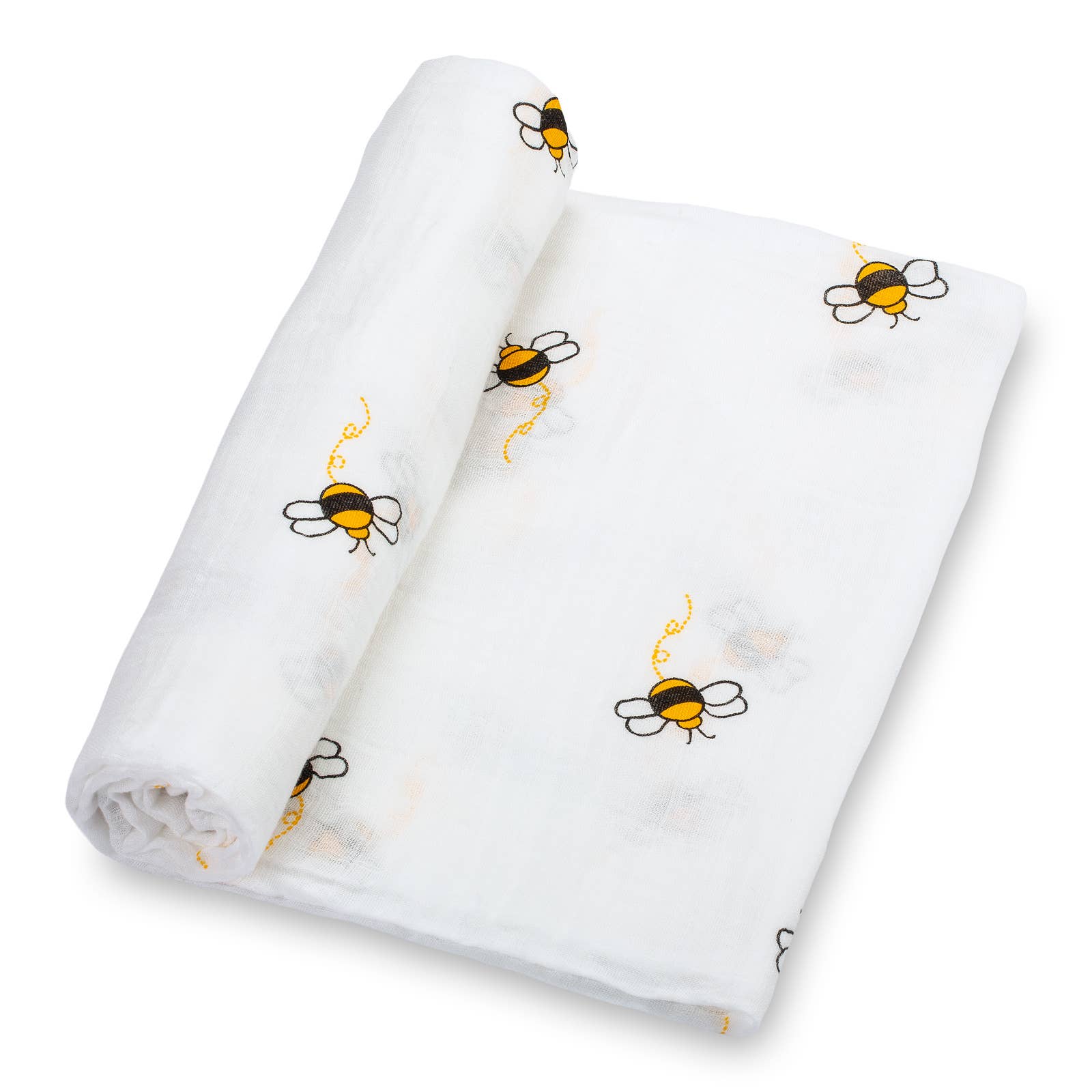 Baby Muslin Swaddle Blanket 47x47 Bee-utiful