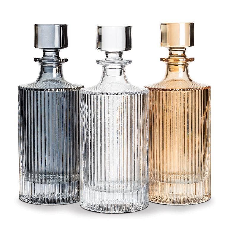 Vertical Optic Decanter-Amber-10.5"H(28oz)