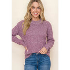 Ribbed Crew Neck Sweater