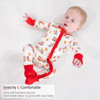 Bamboo Baby Convertible Zipper Pajama Firehouse Fido