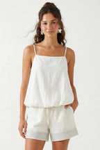 Cami Top With Bubble Hem