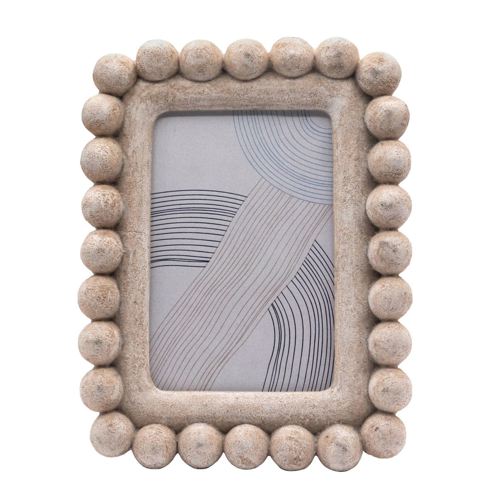 Sandstone Beaded Picture Frame, 4x6
