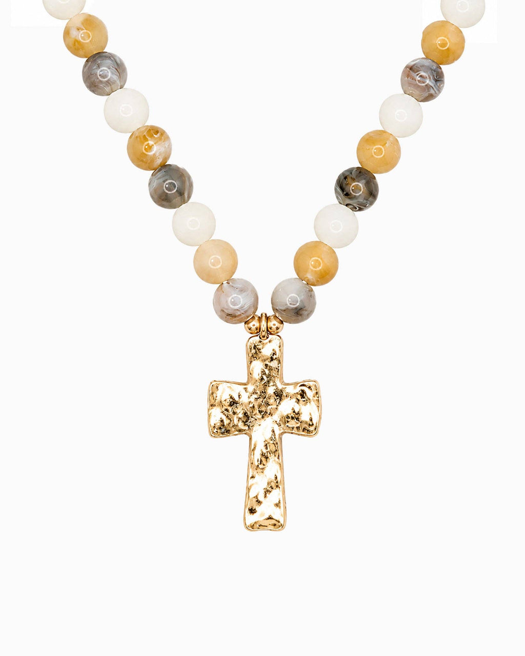 Cross Beaded Necklace