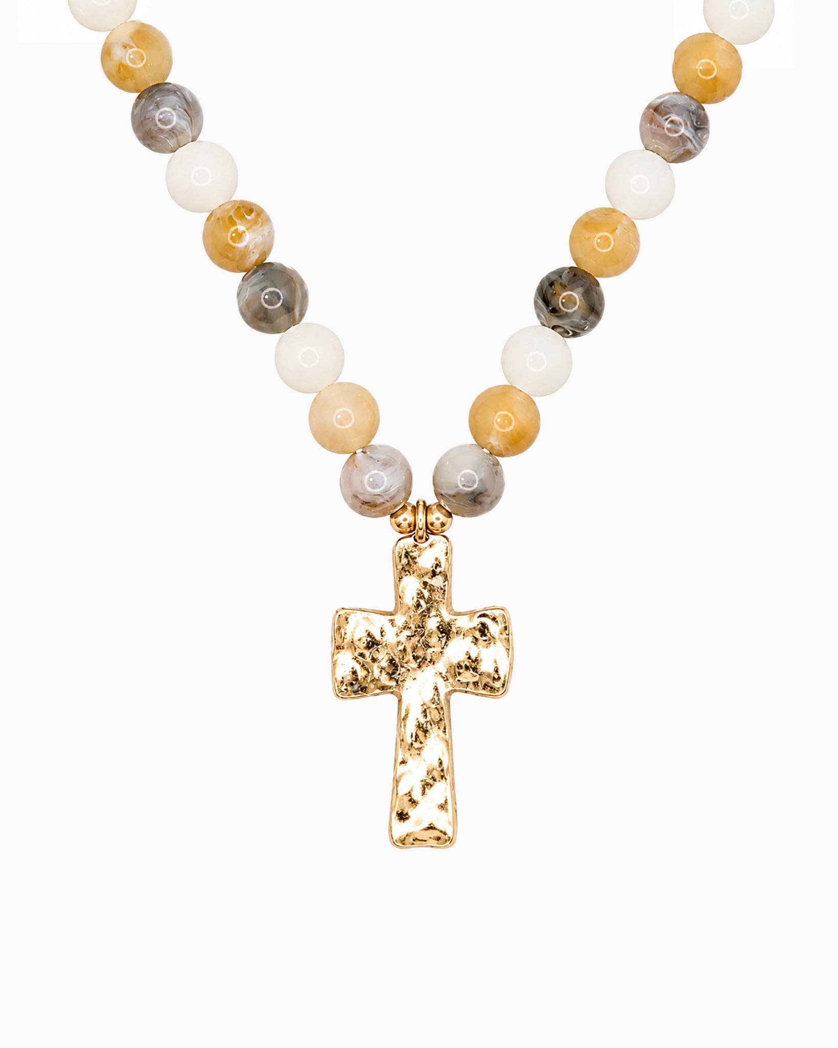 Cross Beaded Necklace