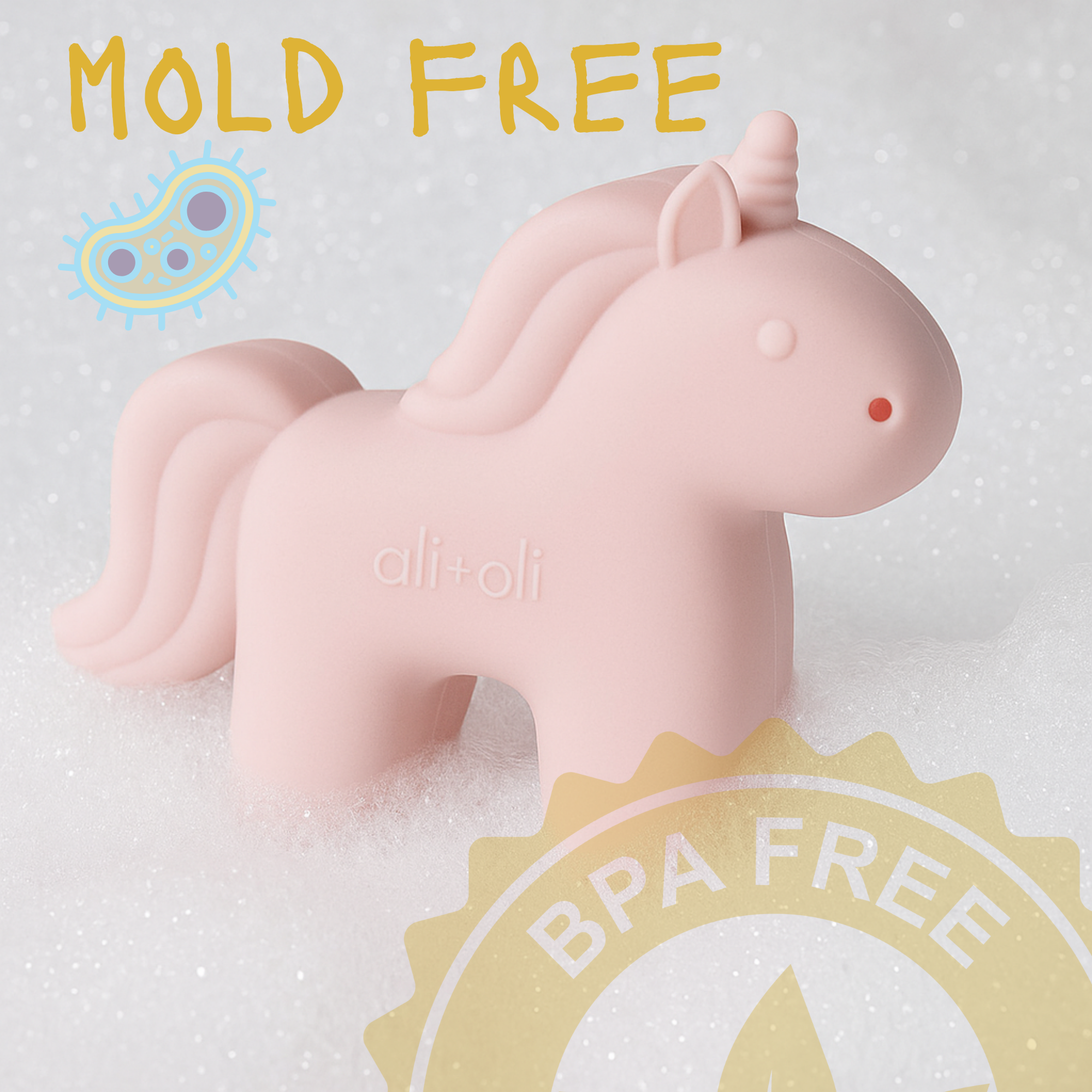 Ali+Oli Squirt Water Bath Toy Set (Unicorn Theme)