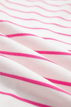Striped Short Sleeve Two-Piece Set