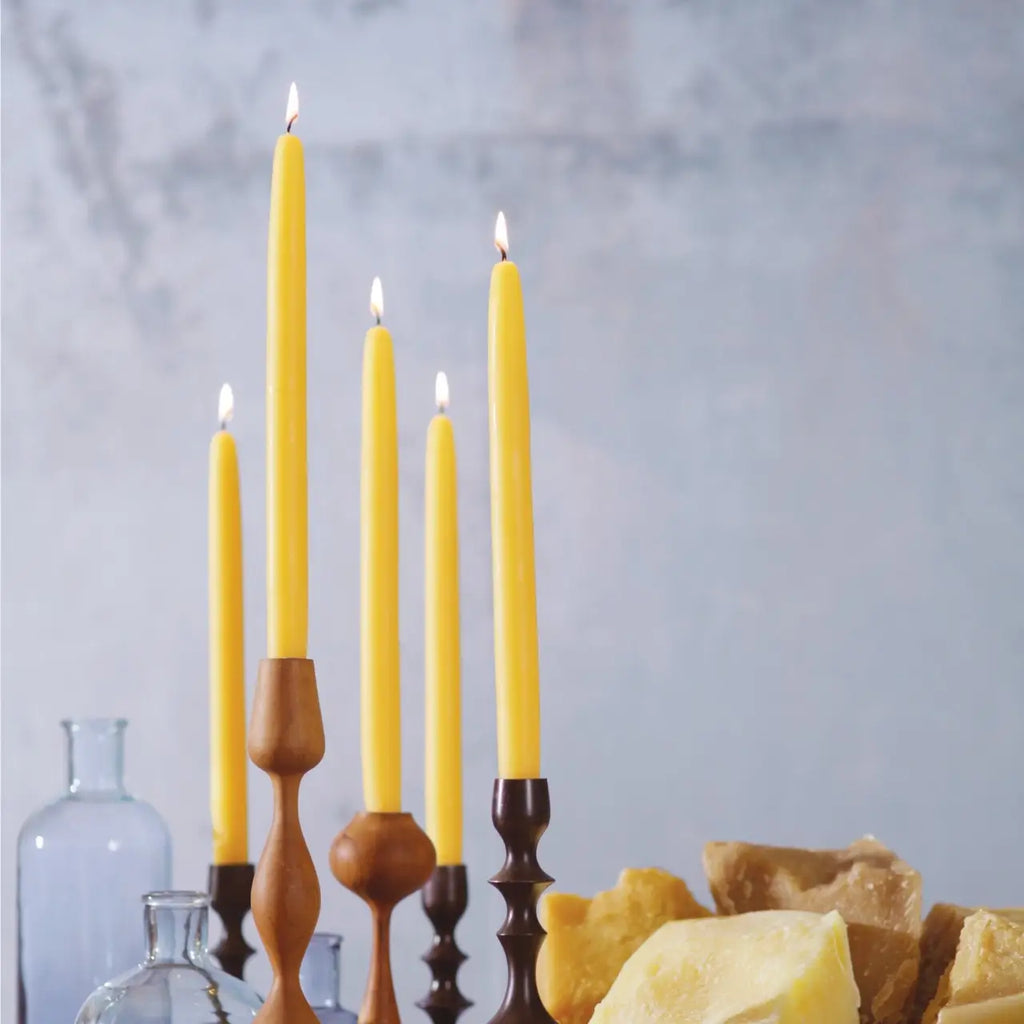Taper Candles – 100% Pure Beeswax – Hand-Dipped