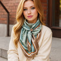 Seafoam & Cream Paisley Wild Rag
