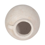 Ceramic Round Bulbous Handle Jug - White, 7 in.