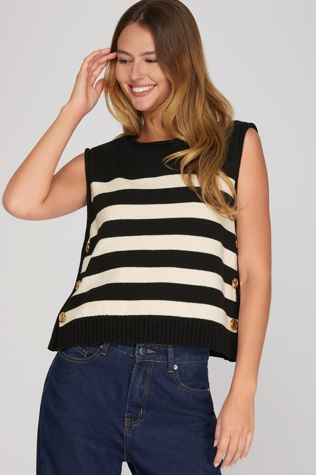 Gold Btn Top