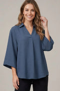 Collared Woven Top