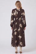 Brown Printed Maxi