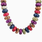 Chunky Dark Multi Beaded