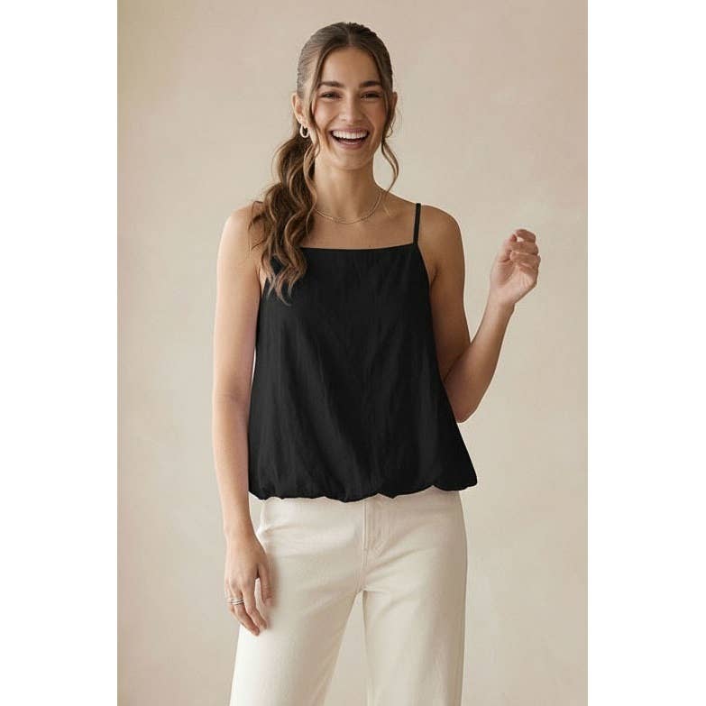 Cami Top With Bubble Hem