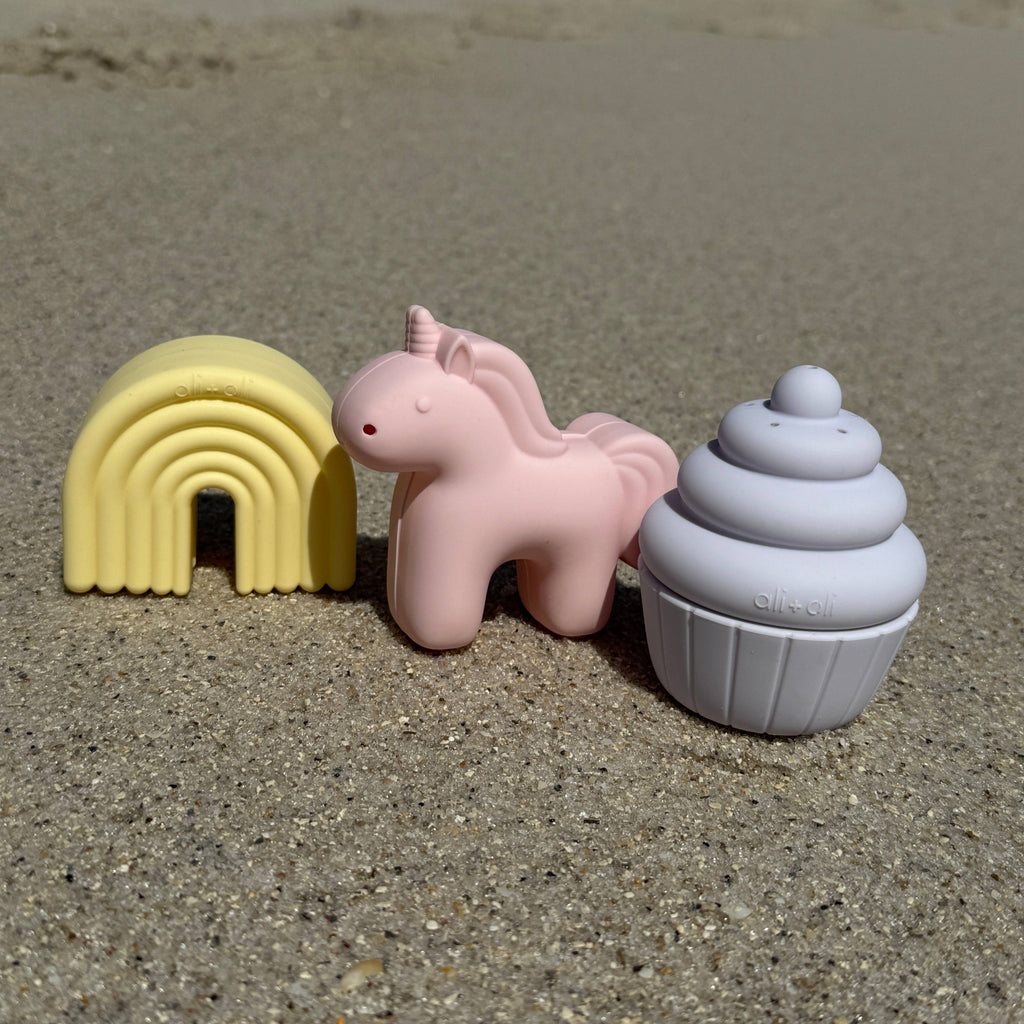 Ali+Oli Squirt Water Bath Toy Set (Unicorn Theme)