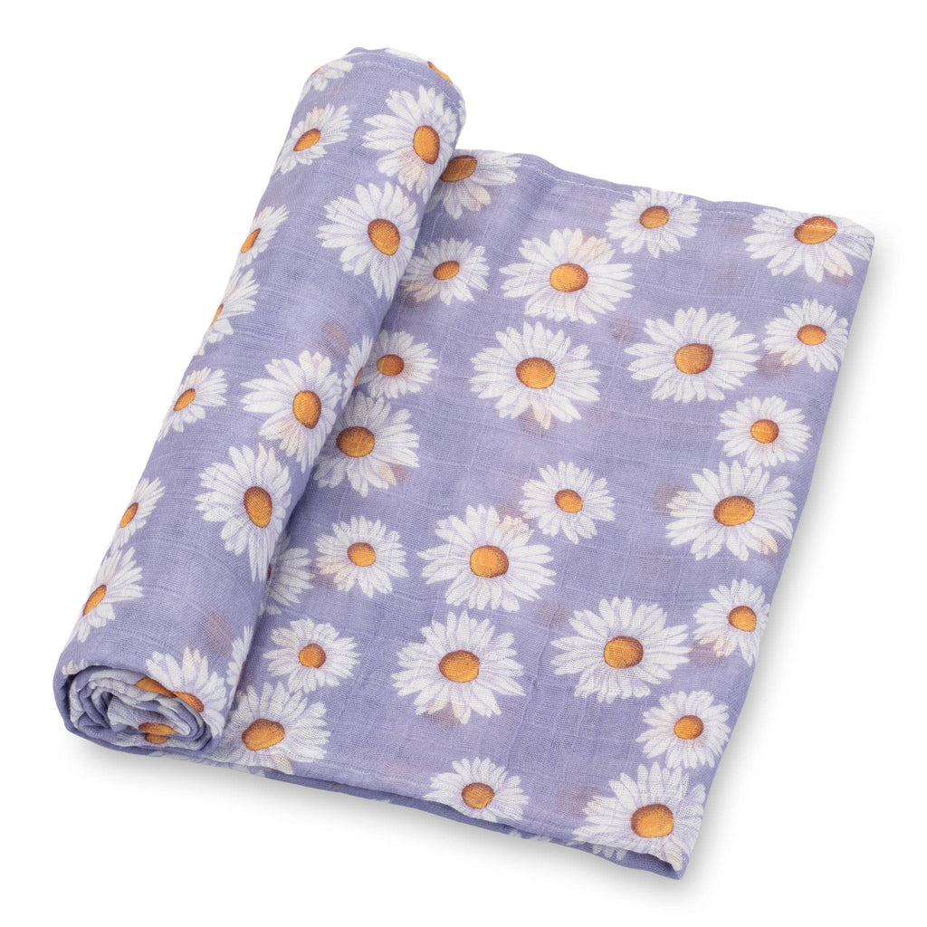 Baby Muslin Swaddle Blanket 47x47 Lazy Daisy