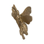 Figurine - Gold Metal Decorative Solid Busy Bee, 8 in.