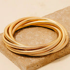 KnottedMetallicBracelet Set