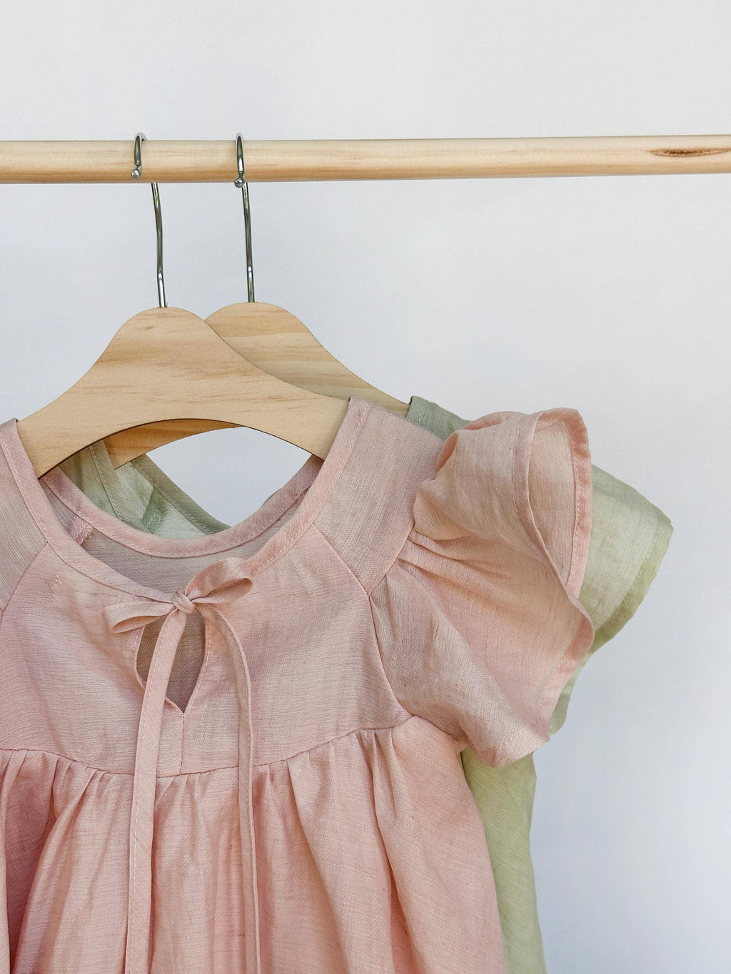 Fiona Dress with Bow-Pink