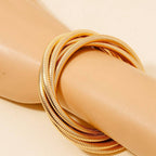 KnottedMetallicBracelet Set