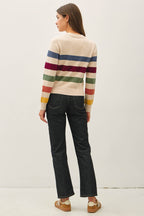 STRIPED CROP SWEATER