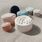 Stacking Cups Toy Soft Silicone with Shapes Bath or Beach