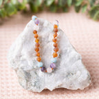 Mermaid Gems + Raw Baltic Amber Beaded Necklace