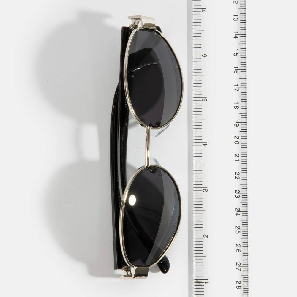 Oval Metal Sunglasses