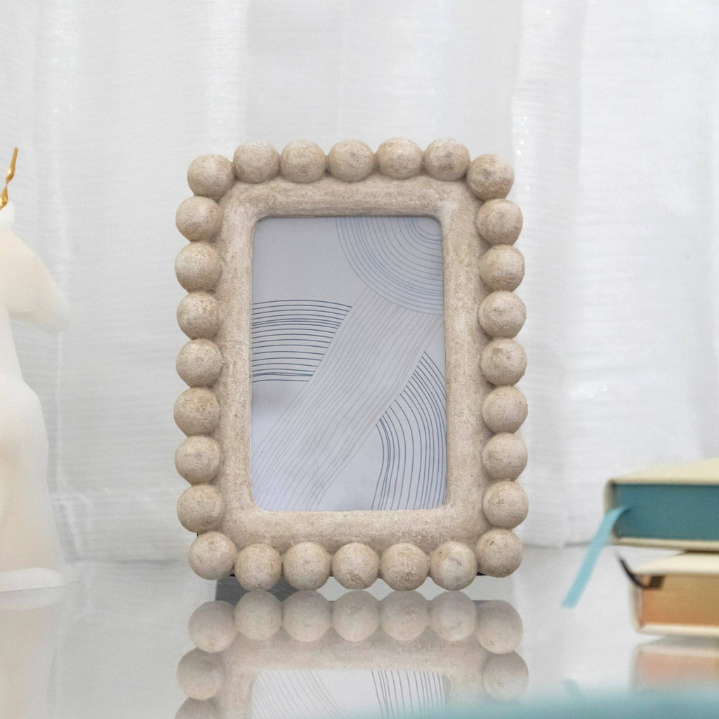 Sandstone Beaded Picture Frame, 4x6