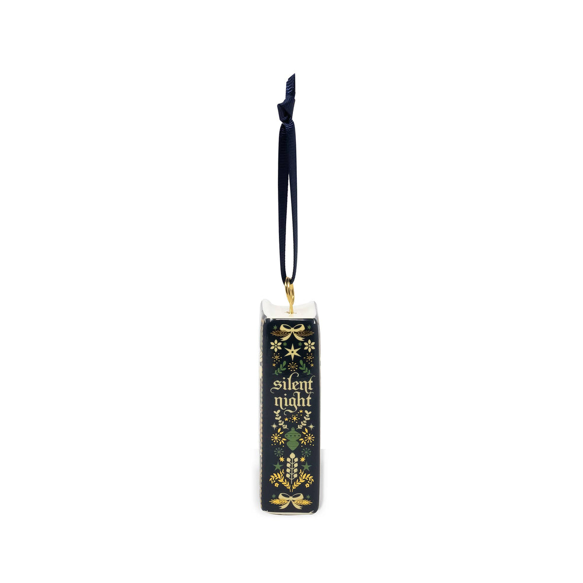 Ceramic Book Ornament, Silent Night