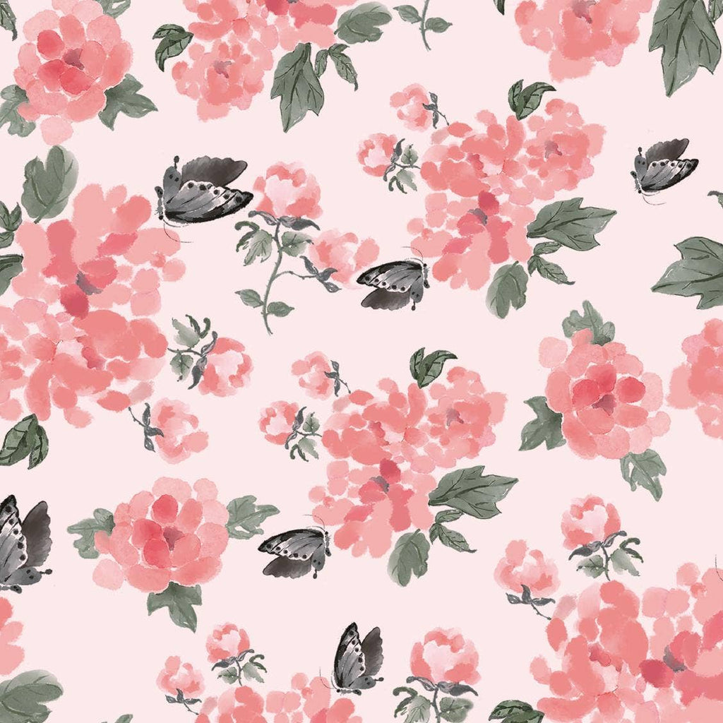 Baby Muslin Swaddle Blanket 47x47 Pretty in Peony