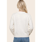 V-Neck Sweater Cardigan