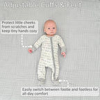 Bamboo Baby Convertible Zipper Pajama Child Of God