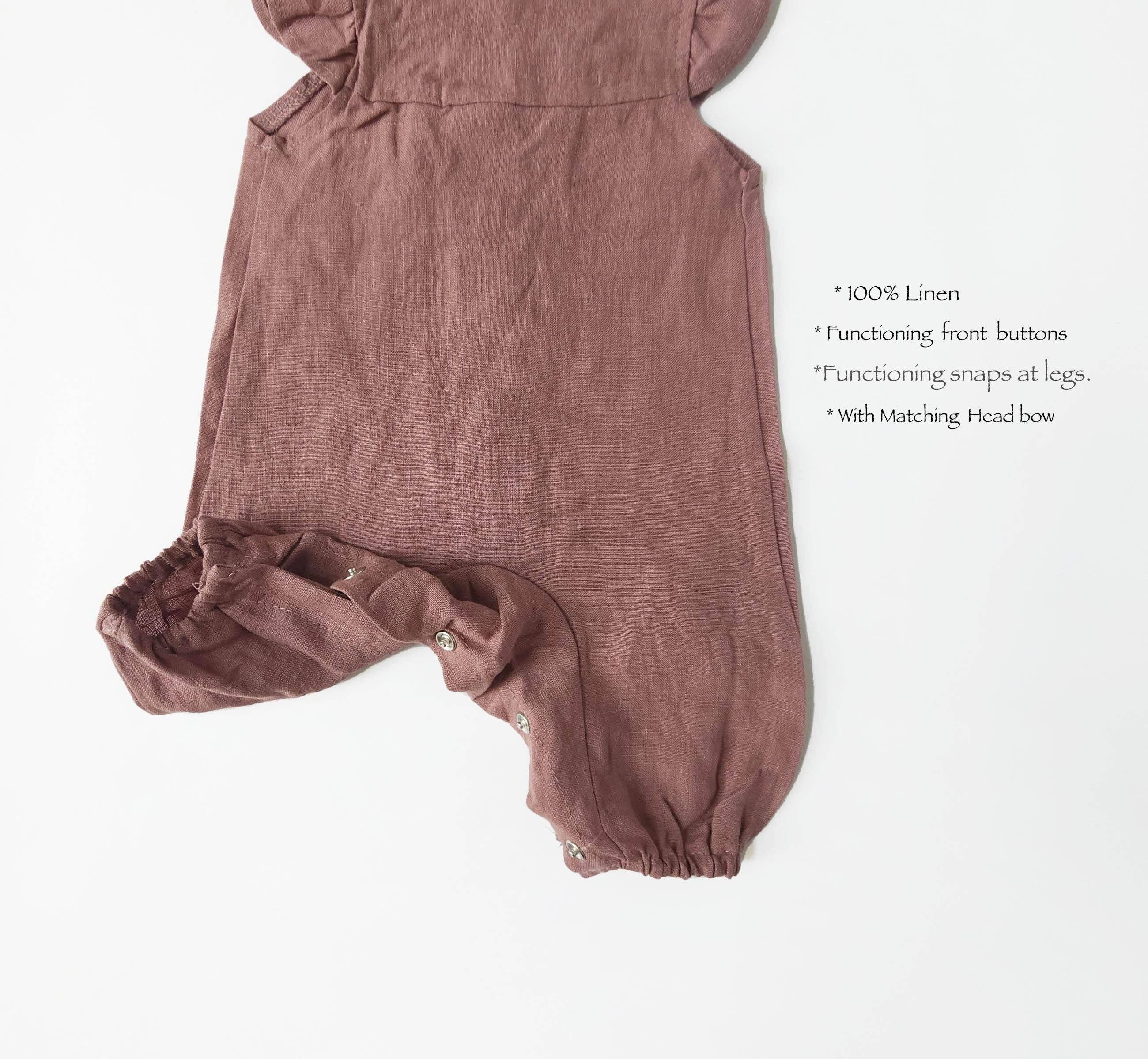 Jennifer Linen Jumper + Bow-Plum
