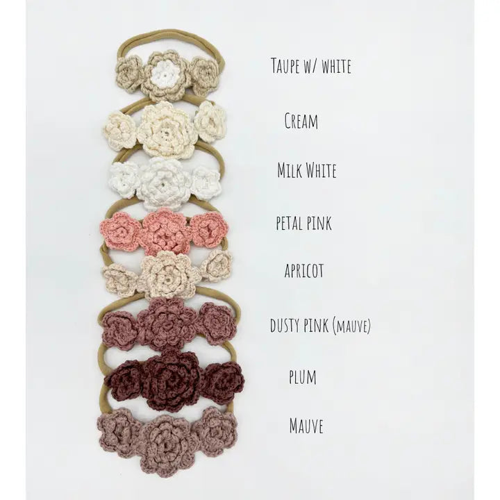 Crochet Flower Headband (triple)