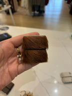 Mini Leather Keychain Journal
