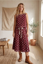 Retro Dot Tank & Skirt Set
