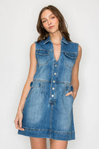 SUMMER DENIM MINI DRESS