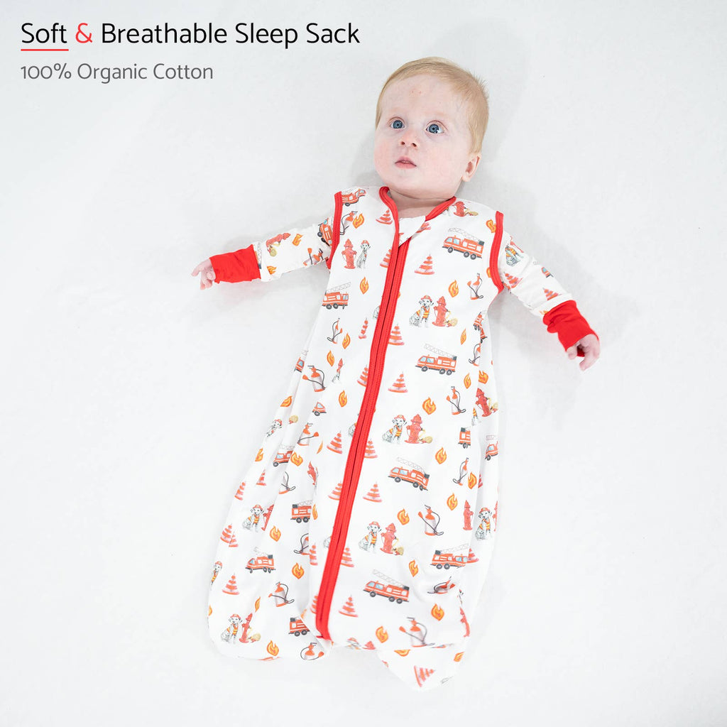 Organic Cotton Sleep Sack 0.5 TOG Firehouse Fido