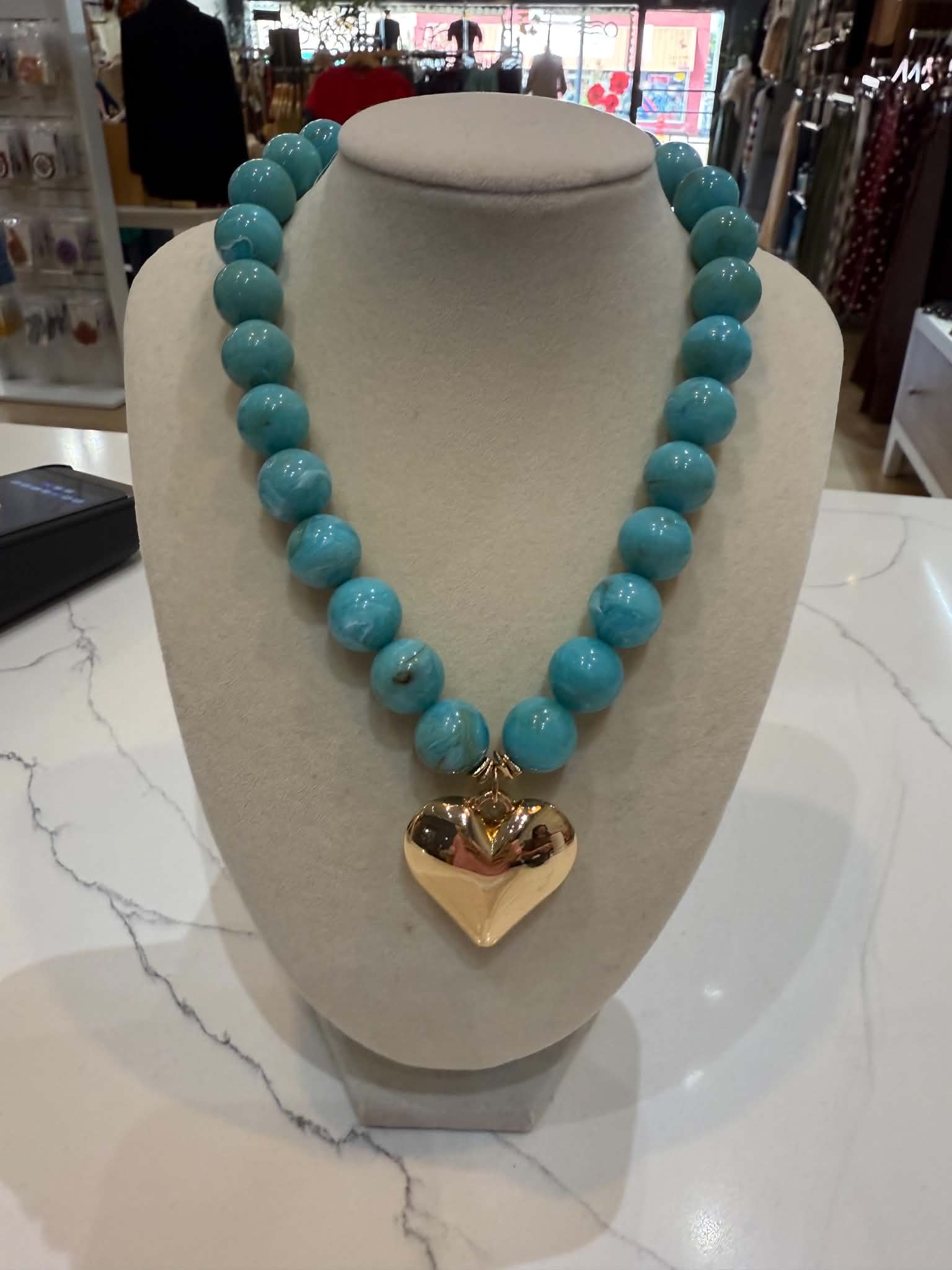 Turquoise Heart Necklace